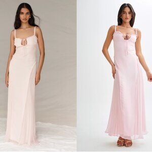 Saira Chiffon Maxi Dress Powder Pink